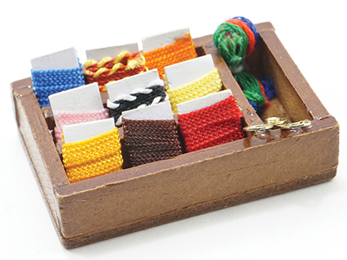 Dollhouse Miniature Sewing Basket